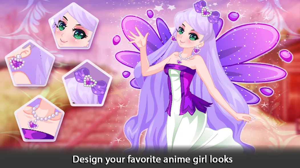 Dress Up Angel Anime Girl Game  [МОД Menu] Screenshot 2