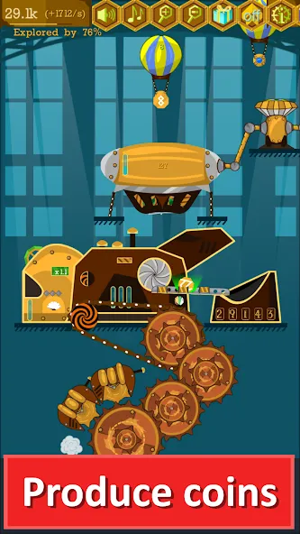 Steampunk Idle Gear Spinner (Стеампанк Идл Спиннер Фабрика)  [МОД Все открыто] Screenshot 2