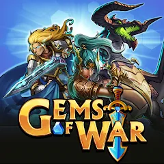 Взломанная Gems of War - Match 3 RPG (Гемс оф Вар)  [МОД Mega Pack] - полная версия apk на Андроид