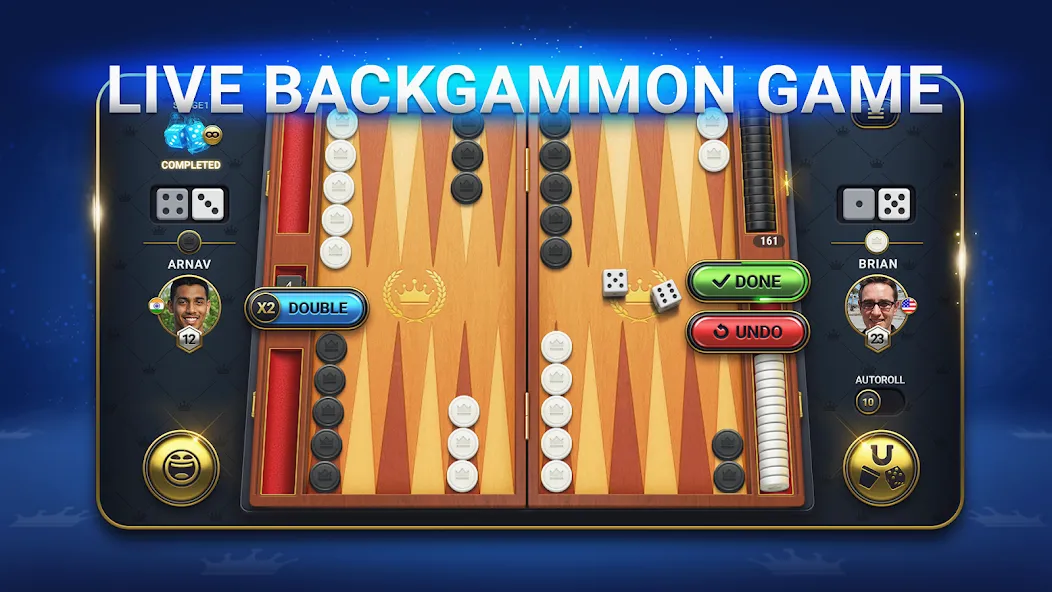 Backgammon Live - Online Games (Бэкгаммон Лайв)  [МОД Все открыто] Screenshot 2