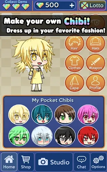 Pocket Chibi - Anime Dress Up (Покет Чиби)  [МОД Бесконечные монеты] Screenshot 2