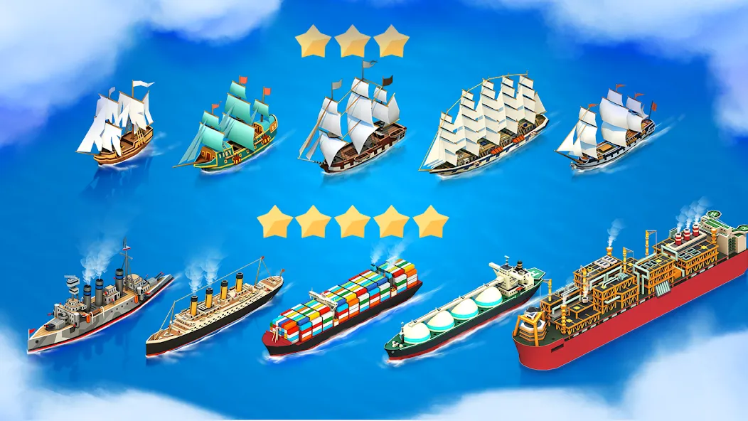 Sea Port: Cargo Boat Tycoon (Си Порт)  [МОД Бесконечные монеты] Screenshot 4