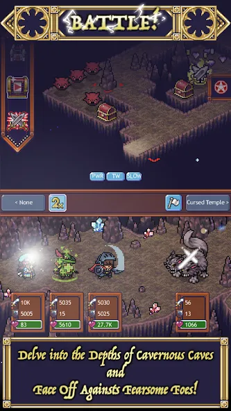 Cave Heroes:Idle Dungeon RPG (Кейв Хероес)  [МОД Unlocked] Screenshot 1