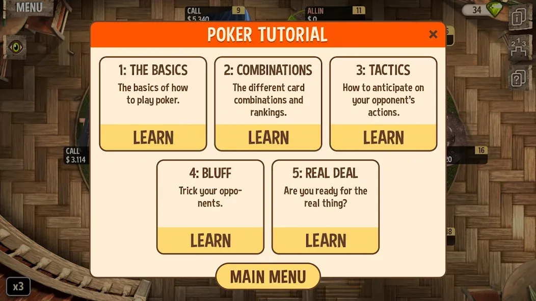 Learn Poker - How to Play  [МОД Все открыто] Screenshot 3