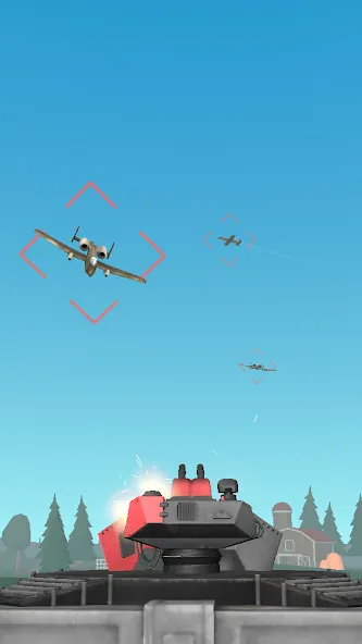 Air Defense: Airplane Shooting (Эйр Дефенс)  [МОД Много монет] Screenshot 1