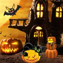 Взломанная Halloween Hidden Objects (Хэллоуин Скрытые Объекты)  [МОД Unlocked] - последняя версия apk на Андроид