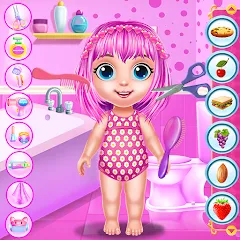 Скачать взлом Baby Girl Caring Pinky Style (Беби Грл Керинг Пинки Стайл)  [МОД Меню] - стабильная версия apk на Андроид
