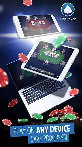 City Poker: Holdem, Omaha (Сити Покер)  [МОД Все открыто] Screenshot 3