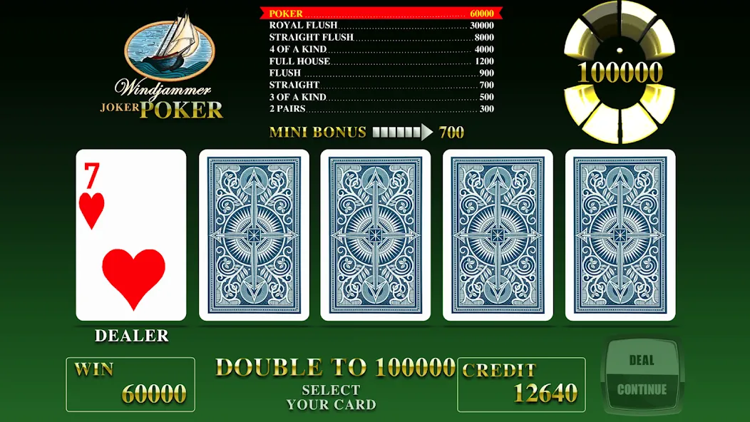 Windjammer Poker (Уиндджаммер Покер)  [МОД Unlocked] Screenshot 1