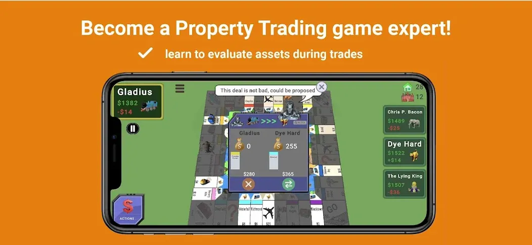 Quadropoly - Monopolist Tycoon  [МОД Бесконечные монеты] Screenshot 5