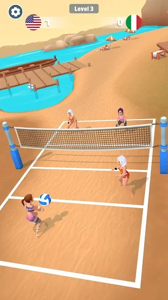 Beach Volleyball Game (Бичволлейбол игра)  [МОД Mega Pack] Screenshot 2