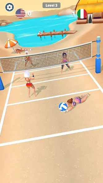 Beach Volleyball Game (Бичволлейбол игра)  [МОД Mega Pack] Screenshot 3