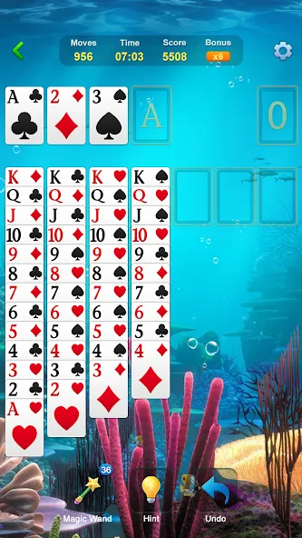 Solitaire - Classic Card Games  [МОД Много монет] Screenshot 2