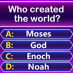 Взломанная Bible Trivia - Word Quiz Game (Библейская викторина)  [МОД Все открыто] - стабильная версия apk на Андроид