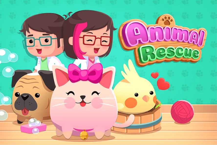 Animal Rescue: Pet Shop Story (Анимал Рескью)  [МОД Unlocked] Screenshot 1