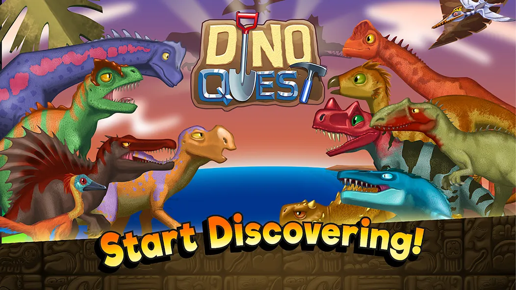 Dino Quest: Dig Dinosaur Game (Дино Квест)  [МОД Много монет] Screenshot 5