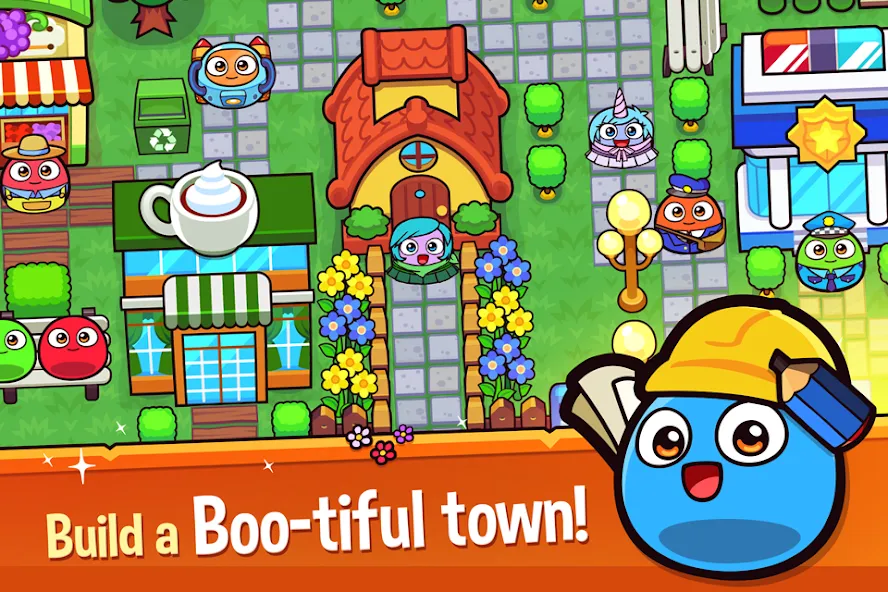 My Boo Town: City Builder Game (Май Бу Таун)  [МОД Все открыто] Screenshot 2