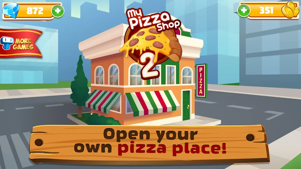 My Pizza Shop 2: Food Games (Мой Пиццерия 2)  [МОД Все открыто] Screenshot 1