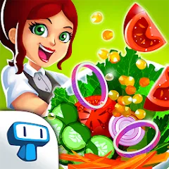 Взломанная My Salad Bar: Veggie Food Game (Мой салатбар)  [МОД Много денег] - стабильная версия apk на Андроид