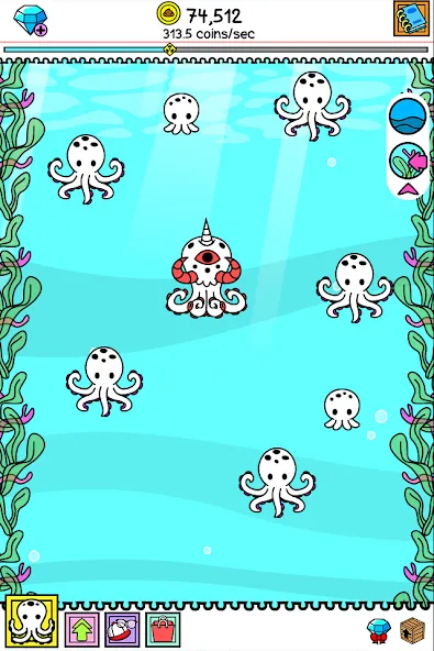 Octopus Evolution: Idle Game (Октопус Эволюция)  [МОД Все открыто] Screenshot 5