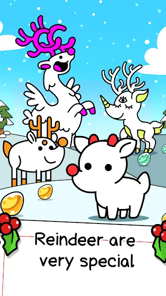 Reindeer Evolution: Idle Game (Рейндир Эволюция)  [МОД Mega Pack] Screenshot 1