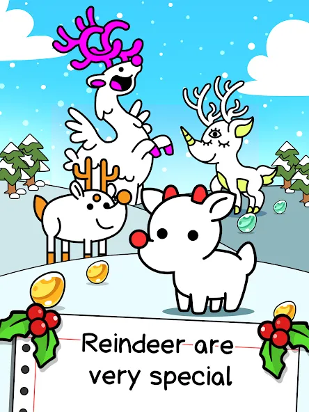 Reindeer Evolution: Idle Game (Рейндир Эволюция)  [МОД Mega Pack] Screenshot 5