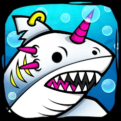 Скачать взлом Shark Evolution: Idle Game (Шарк Эволюшн)  [МОД Много денег] - стабильная версия apk на Андроид