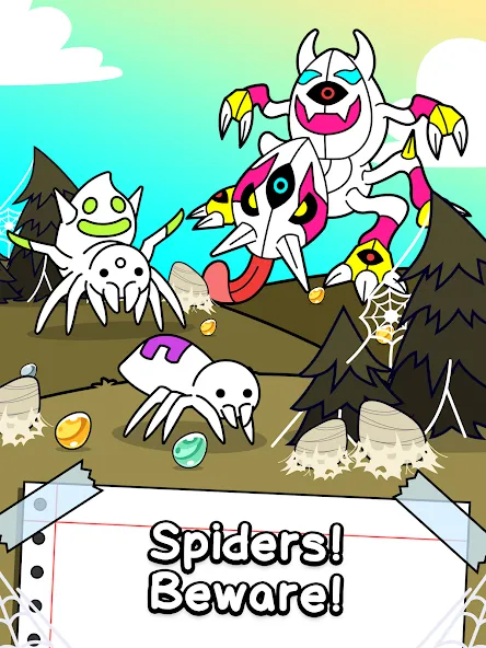 Spider Evolution: Idle Game (Спайдер Эволюшн)  [МОД Меню] Screenshot 5