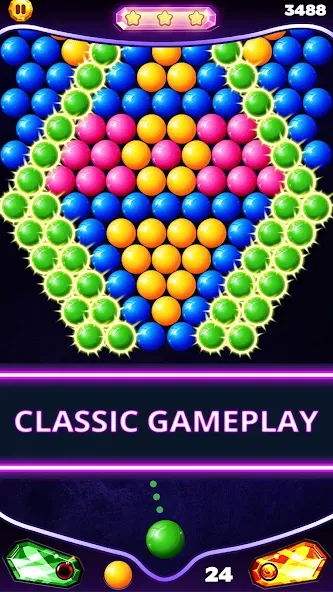 Bubble Shooter Classic (Бабл Шутер Классик)  [МОД Mega Pack] Screenshot 2