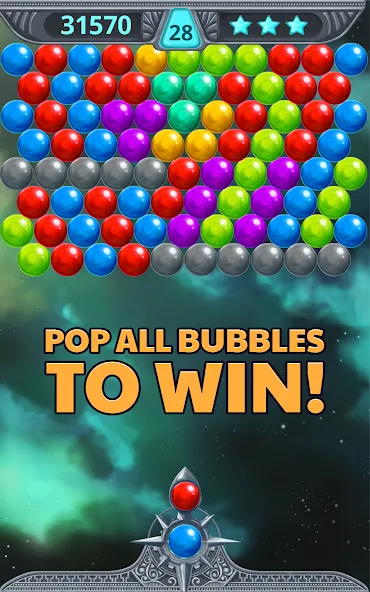 Bubble Shooter Space (Бубль шутер спейс)  [МОД Menu] Screenshot 4