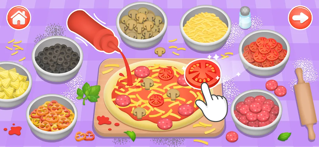 Kids Cooking Games 2+ Year Old  [МОД Много монет] Screenshot 1