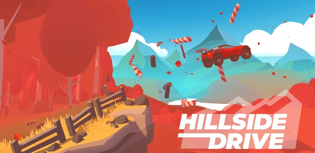 Hillside Drive: car racing (Хиллсайд Драйв Рейсинг)  [МОД Много монет] Screenshot 1