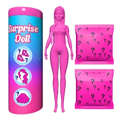 Взлом Color Reveal Suprise Doll Game (Цветной сюрпризный кукольный игровой набор)  [МОД Много монет] - последняя версия apk на Андроид