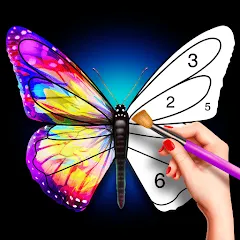 Взломанная Tap Color Pro: Color By Number (Тап Колор Про)  [МОД Все открыто] - стабильная версия apk на Андроид