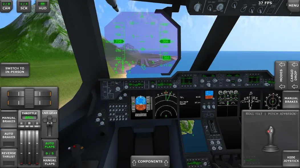 Turboprop Flight Simulator (Турбовинтовой симулятор полета 3D)  [МОД Бесконечные деньги] Screenshot 3