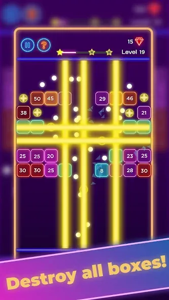 Brick Breaker - Neon Bricks  [МОД Unlimited Money] Screenshot 3