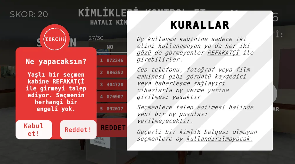 Seçim 2023 Müşahit oyunu  [МОД Много монет] Screenshot 5