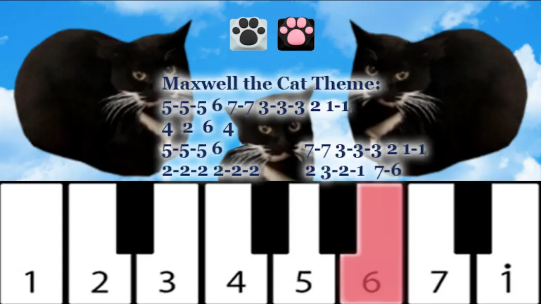 Maxwell the Cat piano (Максвелл зе Кэт пиано)  [МОД Menu] Screenshot 3