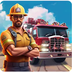 Скачать взлом Real Firefighter 3D Simulator (Реальный Пожарник 3D Симулятор)  [МОД Бесконечные монеты] - последняя версия apk на Андроид