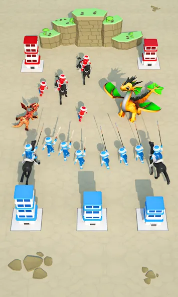 Merge And Conquer: Battle Game (Мердж энд Конкер)  [МОД Много монет] Screenshot 1