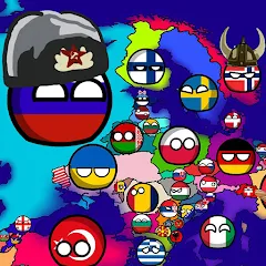 Взлом Countryballs: World War Simula (Кантриболс)  [МОД Mega Pack] - стабильная версия apk на Андроид