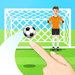 Взлом Penalty Shootout Game Offline (Пенальти игра без подключения к интернету)  [МОД Бесконечные монеты] - последняя версия apk на Андроид