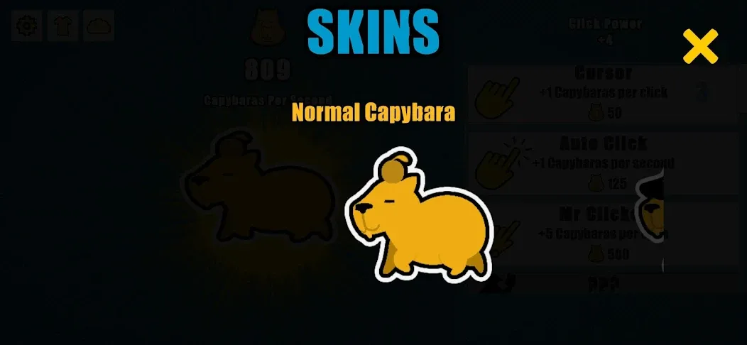 Capybara Clicker (Капибара Кликер)  [МОД Mega Pack] Screenshot 3