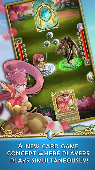 Crystal Soul - TCG Card Battle  [МОД Бесконечные монеты] Screenshot 1