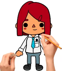 Скачать взломанную How to draw Toca  [МОД Много денег] - последняя версия apk на Андроид