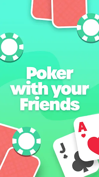 Poker with Friends - EasyPoker (ИзиПокер)  [МОД Бесконечные монеты] Screenshot 1