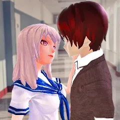 Скачать взломанную Anime High School Love Story  [МОД Бесконечные деньги] - полная версия apk на Андроид