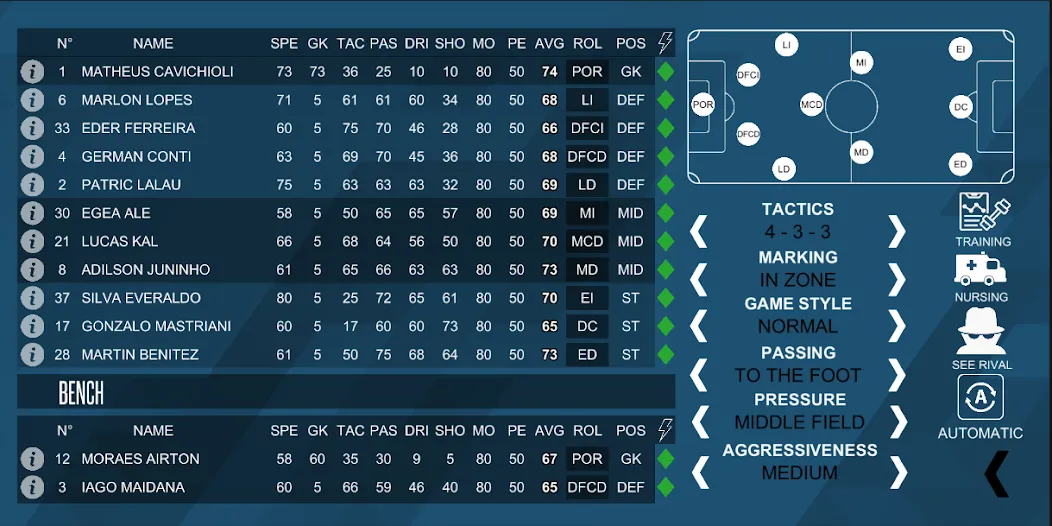 Mobile Football Manager (Мобильный футбольный менеджер)  [МОД Бесконечные монеты] Screenshot 2