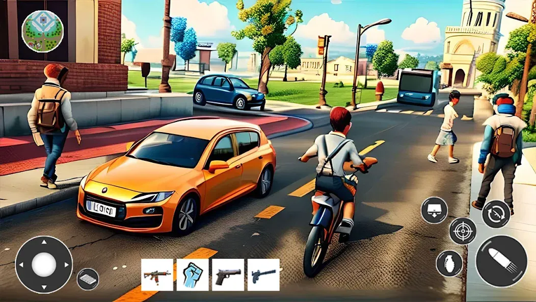 Gangster Car Theft Games (Гангстерская автомобильная война игр)  [МОД Меню] Screenshot 2