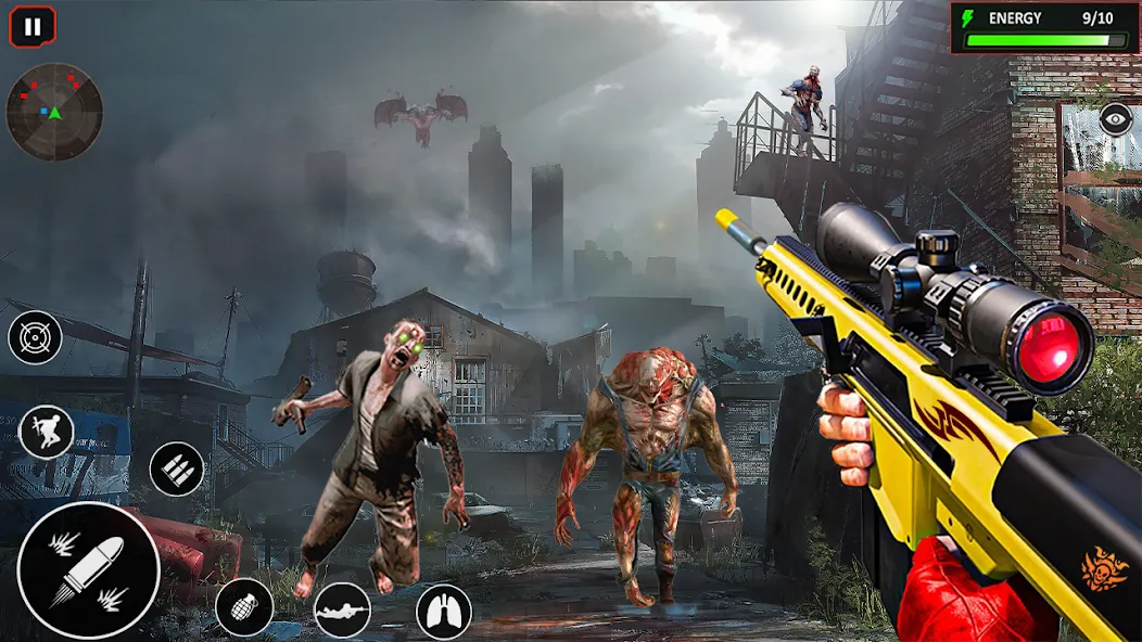 Sniper Zombie Shooting (Зомби стреляющая оффлайн игра)  [МОД Menu] Screenshot 1